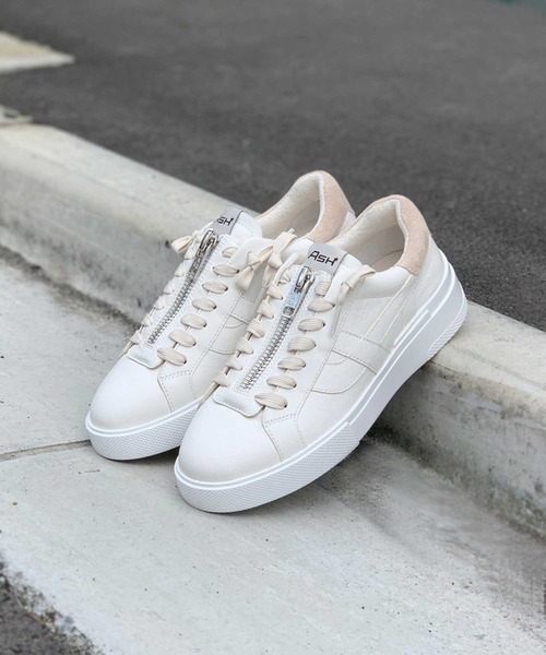 ASH(アッシュ)の「【FLAM】フロントジップスニーカー(スニーカー・レディース・ホワイト/ホワイト×ブラウン/ホワイト×イエロー/アイボリー・35/36/37/38/39/40)」の22枚目の写真