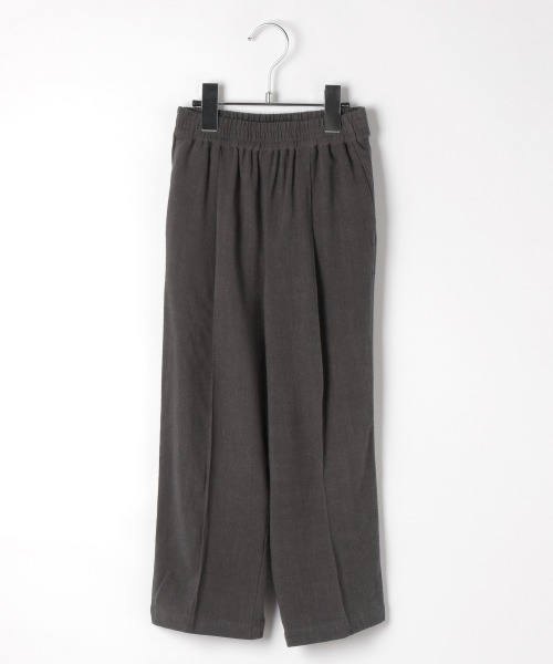 JEANASIS（ジーナシス）の「【KIDS】リネンドロストイージーパンツ/215179（その他パンツ・キッズ・チャコールグレー/アイボリー/マスタード・120/140）」の3枚目の写真