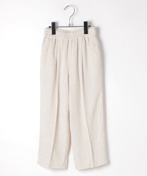 JEANASIS（ジーナシス）の「【KIDS】リネンドロストイージーパンツ/215179（その他パンツ・キッズ・チャコールグレー/アイボリー/マスタード・120/140）」の2枚目の写真