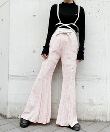 lilLilly | ハートプリントフレアパンツ(その他パンツ)