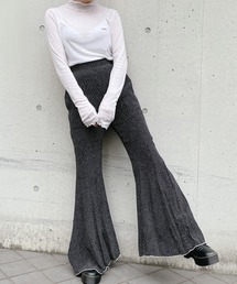 lilLilly | ハートプリントフレアパンツ(その他パンツ)