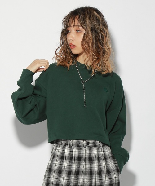 PBLIM(ページボーイリム)の「【PAGEBOYLIM】カラーショートスウェット(スウェット・レディース・ホワイト/ブラック/パープル/レッド/グリーン・FREE)」の4枚目の写真