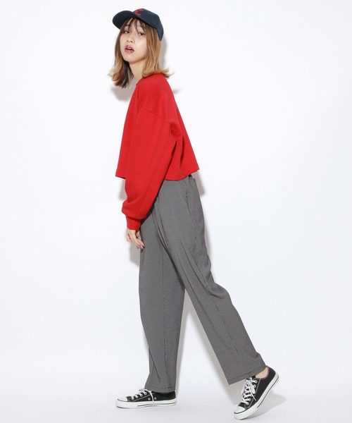 PBLIM(ページボーイリム)の「【PAGEBOYLIM】カラーショートスウェット(スウェット・レディース・ホワイト/ブラック/パープル/レッド/グリーン・FREE)」の16枚目の写真