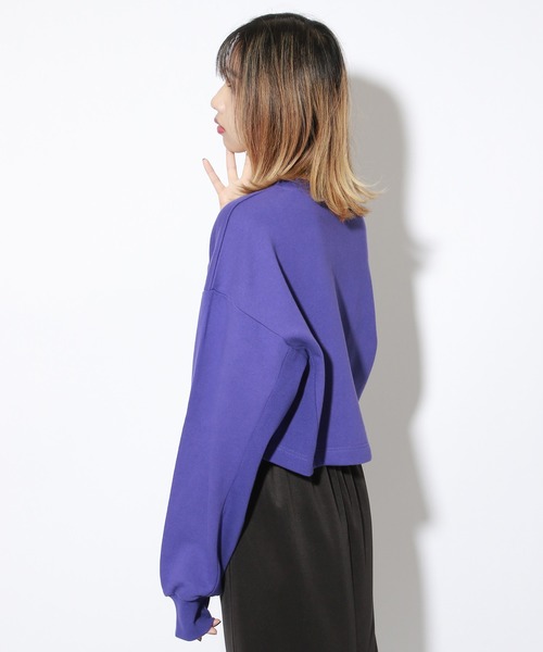 PBLIM(ページボーイリム)の「【PAGEBOYLIM】カラーショートスウェット(スウェット・レディース・ホワイト/ブラック/パープル/レッド/グリーン・FREE)」の12枚目の写真