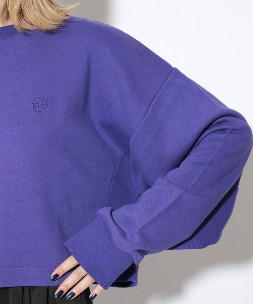 PBLIM(ページボーイリム)の「【PAGEBOYLIM】カラーショートスウェット(スウェット・レディース・ホワイト/ブラック/パープル/レッド/グリーン・FREE)」の9枚目の写真