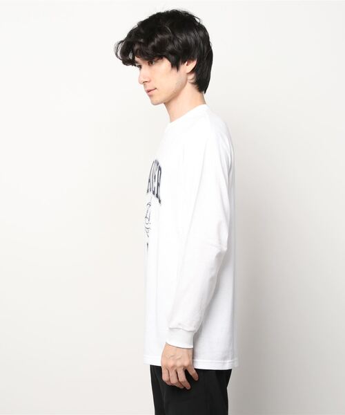 BEAVER（ビーバー）の「KAN × BEAVER / カン×ビーバー　別注 KAN ロンTEE  別注カンロンティー（Tシャツ/カットソー・メンズ・ホワイト/ネイビー/グレー・MEDIUM/LARGE/X-LARGE）」の4枚目の写真