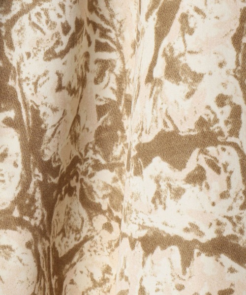 NICOLE white（ニコルホワイト）の「ボカシ柄バンドカラークレリックシャツ（シャツ/ブラウス・レディース・グレー系/ベージュ系・FREE）」の12枚目の写真