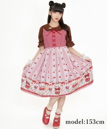 クマパフェ柄切替ジャンスカ