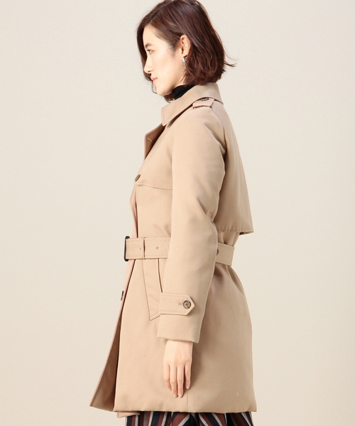 BEAUTY&YOUTH UNITED ARROWS（ビューティーアンドユースユナイテッドアローズ）の「BYSF ダウントレンチコート　◆（ダウンジャケット/コート・レディース・ブラック/ベージュ・SMALL/MEDIUM）」の16枚目の写真