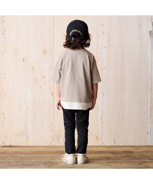 BREEZE（ブリーズ）の「スタメンパイピングレギンスパンツ 10分丈（その他パンツ・キッズ・ベージュ/ブラック・100/110/80/130/120/90）」の6枚目の写真