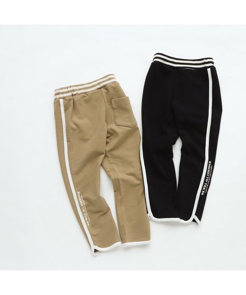 BREEZE（ブリーズ）の「スタメンパイピングレギンスパンツ 10分丈（その他パンツ・キッズ・ベージュ/ブラック・100/110/80/130/120/90）」の7枚目の写真