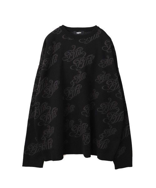MYne】マインジャガードニットプルオーバーMYne Jacquard Kint