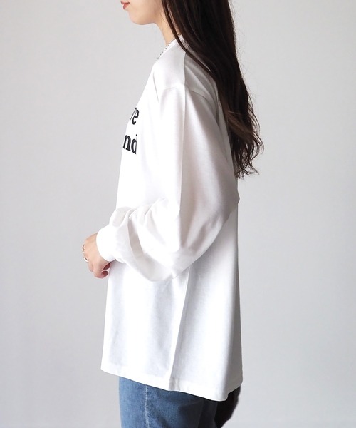 Riberry(リベリー)の「シンプルロゴロンT(Tシャツ/カットソー・レディース・オフホワイト/グリーン/スミクロ・FREE)」の18枚目の写真