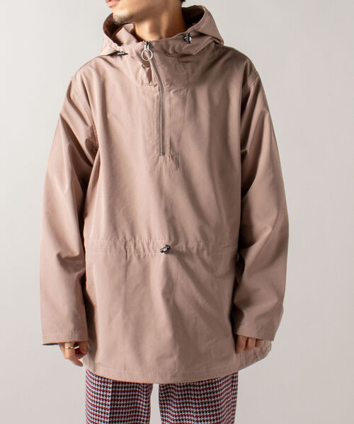 GLOSTER(グロスター)の「【GLOSTER/グロスター】アノラックパーカー ハーフジップ(マウンテンパーカー・メンズ・チャコールグレー/サンドベージュ/ピンク・MEDIUM/LARGE)」の5枚目の写真