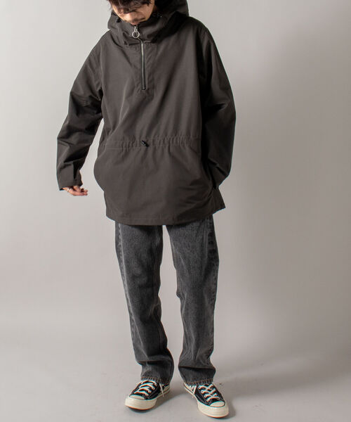 GLOSTER(グロスター)の「【GLOSTER/グロスター】アノラックパーカー ハーフジップ(マウンテンパーカー・メンズ・チャコールグレー/サンドベージュ/ピンク・MEDIUM/LARGE)」の10枚目の写真