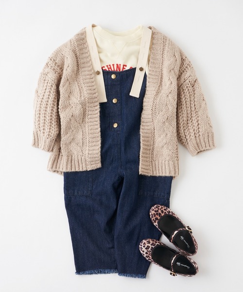 CIAOPANIC TYPY（チャオパニックティピー）の「【KIDS】【ZOZOTOWN限定】デニムオーバーオール（サロペット/オーバーオール・キッズ・ネイビー/オフホワイト・SMALL/MEDIUM/LARGE/X-LARGE/XX-LARGE）」の16枚目の写真