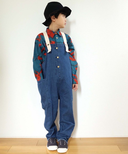 CIAOPANIC TYPY（チャオパニックティピー）の「【KIDS】【ZOZOTOWN限定】デニムオーバーオール（サロペット/オーバーオール・キッズ・ネイビー/オフホワイト・SMALL/MEDIUM/LARGE/X-LARGE/XX-LARGE）」の17枚目の写真