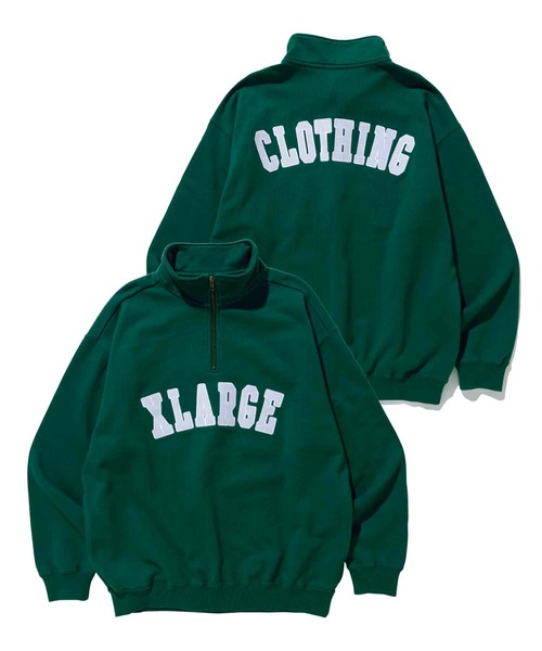 XLARGE（エクストララージ）の「HALF ZIP PULLOVER SWEAT（パーカー・メンズ・グリーン/ブラック/アッシュ/ネイビー・S/XL/M/L）」の17枚目の写真