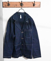 11/-綿麻ストレッチミリタリーシャツジャケット