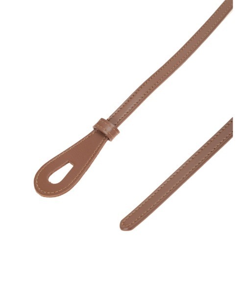 fifth（フィフス）の「フェイクレザーサッシュベルト（ベルト・レディース・ブラウン/ブラック・FREE）」の5枚目の写真