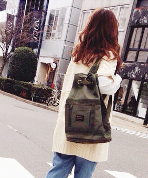 Kastane（カスタネ）の「【Kastane】Kastaneバックパック（バックパック/リュック・レディース・ブラック/オレンジ/カーキ・FREE）」の3枚目の写真