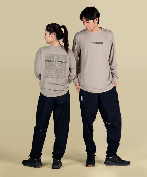 UNDER ARMOUR（アンダーアーマー）の「UAヘビーウエイト チャージドコットン ロングスリーブ シャツ バックプリント（トレーニング/メンズ）（Tシャツ/カットソー・メンズ・カーキ/ブラック/ホワイト・XXL/XL/M/3XL/S/L）」の13枚目の写真