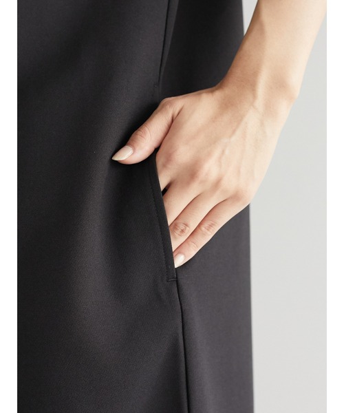 Green Parks(グリーンパークス)の「・ELENCARE DUE オーバーロングベスト*(ベスト・レディース・ブラック/ベージュ・FREE)」の4枚目の写真