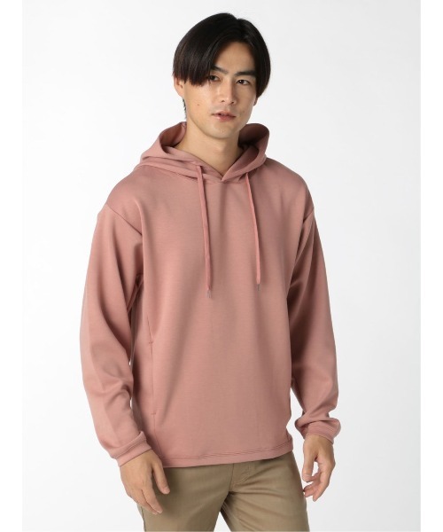 m.f.editorial（エムエフエディトリアル）の「エムエフエディトリアルメンズ/m.f.editorial：MEN ストレッチダンボール 長袖プルパーカー（パーカー・メンズ・スカイブルー/ピンク系その他/ベージュ・LARGE/X-LARGE/MEDIUM）」の13枚目の写真