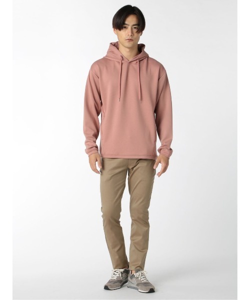 m.f.editorial（エムエフエディトリアル）の「エムエフエディトリアルメンズ/m.f.editorial：MEN ストレッチダンボール 長袖プルパーカー（パーカー・メンズ・スカイブルー/ピンク系その他/ベージュ・LARGE/X-LARGE/MEDIUM）」の14枚目の写真