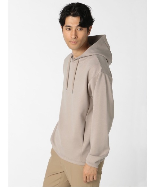 m.f.editorial（エムエフエディトリアル）の「エムエフエディトリアルメンズ/m.f.editorial：MEN ストレッチダンボール 長袖プルパーカー（パーカー・メンズ・スカイブルー/ピンク系その他/ベージュ・LARGE/X-LARGE/MEDIUM）」の21枚目の写真