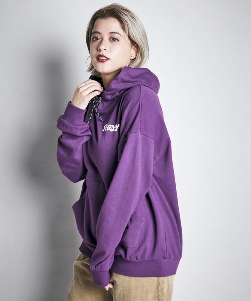 ROXY（ロキシー）の「CHOCOMOO HOODIE/ロキシープルオーバーパーカー（パーカー・レディース・ピンク/ベージュ/ブラック・MEDIUM/LARGE/SMALL）」の11枚目の写真