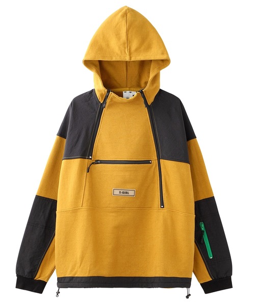 X-girl（エックスガール）の「MOUNTAIN SWEAT HOODIE（パーカー・レディース・ベージュ/ブラック・M/S）」の20枚目の写真