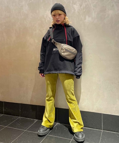 X-girl（エックスガール）の「MOUNTAIN SWEAT HOODIE（パーカー・レディース・ベージュ/ブラック・M/S）」の22枚目の写真