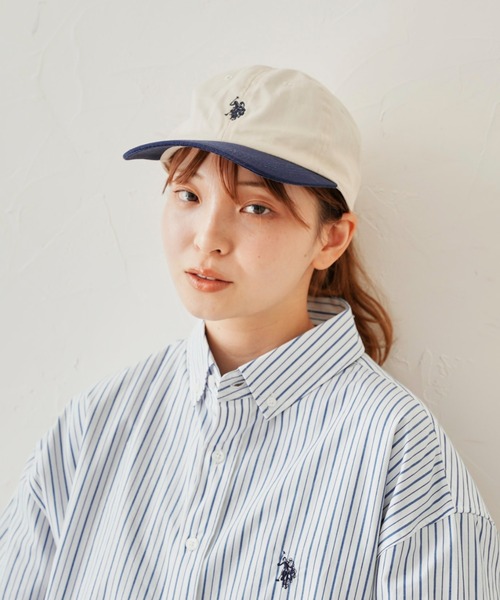 U.S. POLO ASSN.（ユーエスポロアッスン）の「1ポイントロゴ刺繍キャップ（キャップ・メンズ・レッド/グリーン/チャコールグレー/ブルー/アイボリー/ブラック/ベージュ/ネイビー/オフホワイト/ベージュ系その他/ホワイト系その他3・FREE）」の7枚目の写真