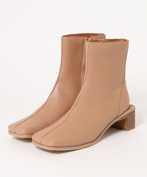 KOBE LETTUCE（コウベレタス）の「センターシームスクエアトゥブーツ[I2352]（ブーツ・レディース・ベージュ/パイソン/アイボリー/ブラック・LL/L/M/S）」の3枚目の写真
