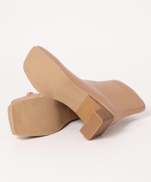 KOBE LETTUCE（コウベレタス）の「センターシームスクエアトゥブーツ[I2352]（ブーツ・レディース・ベージュ/パイソン/アイボリー/ブラック・LL/L/M/S）」の5枚目の写真