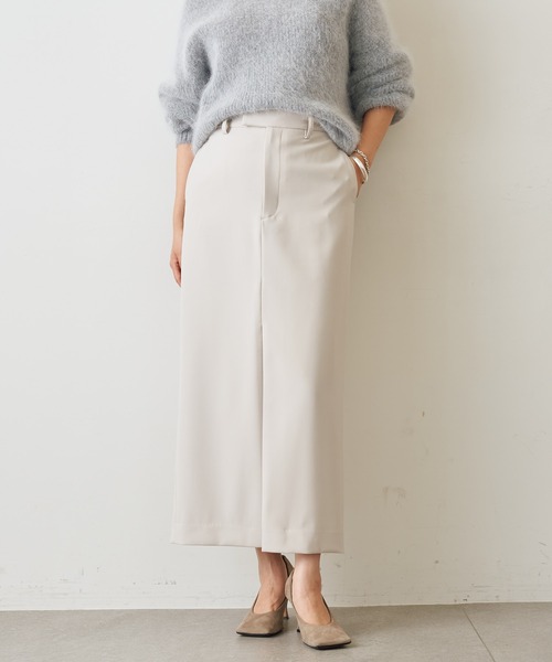 Whim Gazette（ウィムガゼット）の「ストレッチタイトスカート（スカート・レディース・ライトグレー/ブラック・36/38）」の3枚目の写真