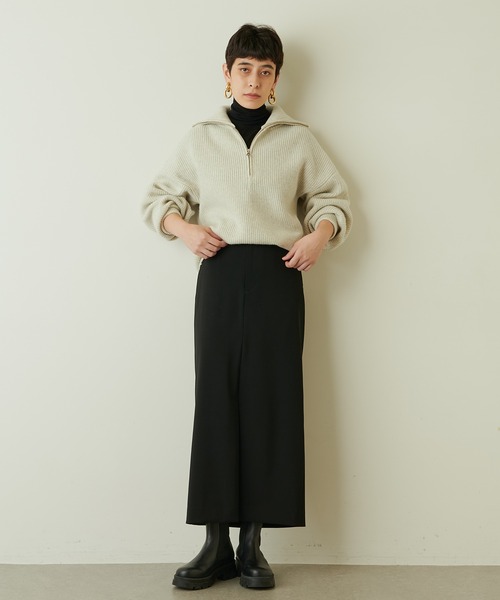 Whim Gazette（ウィムガゼット）の「ストレッチタイトスカート（スカート・レディース・ライトグレー/ブラック・36/38）」の12枚目の写真