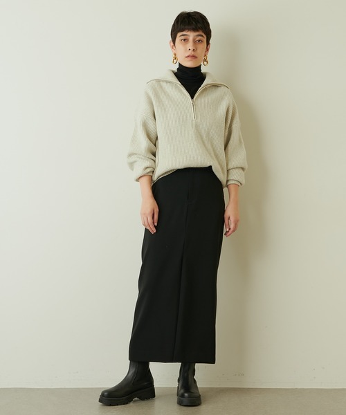 Whim Gazette（ウィムガゼット）の「ストレッチタイトスカート（スカート・レディース・ライトグレー/ブラック・36/38）」の11枚目の写真