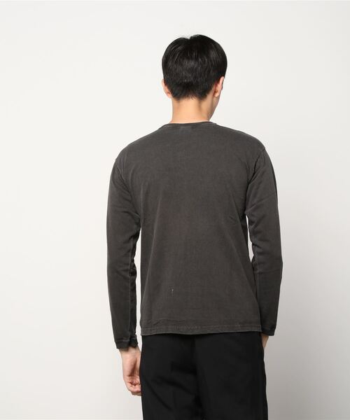 Good On（グッドオン）の「【Good On/グッドオン】ロングスリーブ ポケットTシャツ/長袖Tシャツ（Tシャツ/カットソー・メンズ・ホワイト/ブラック/ブルーグリーン/ネイビー/クリーム・M/L/XL）」の7枚目の写真