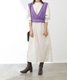 COLONY 2139 | モヘヤ混ジャガード柄ニットビスチェ(セットアップ対応)(ベスト)