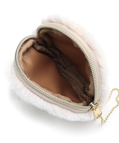 SHOO・LA・RUE（シューラルー）の「◆スノートップフェイクファーランチトート（トートバッグ・レディース・ベージュ/サンドベージュ/ベージュ系その他7/ブラック・00）」の11枚目の写真