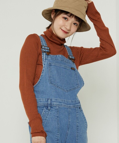 FREAK'S STORE（フリークスストア）の「ウォッシャブルタートルネックリブニット（ニット/セーター・レディース・オフホワイト/サックスブルー/ブラック/グリーン/グレー/レンガ・ﾌﾘ-）」の6枚目の写真