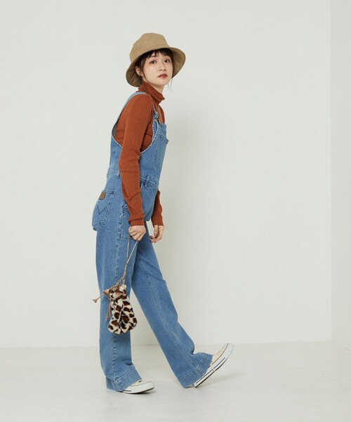 FREAK'S STORE（フリークスストア）の「ウォッシャブルタートルネックリブニット（ニット/セーター・レディース・オフホワイト/サックスブルー/ブラック/グリーン/グレー/レンガ・ﾌﾘ-）」の14枚目の写真