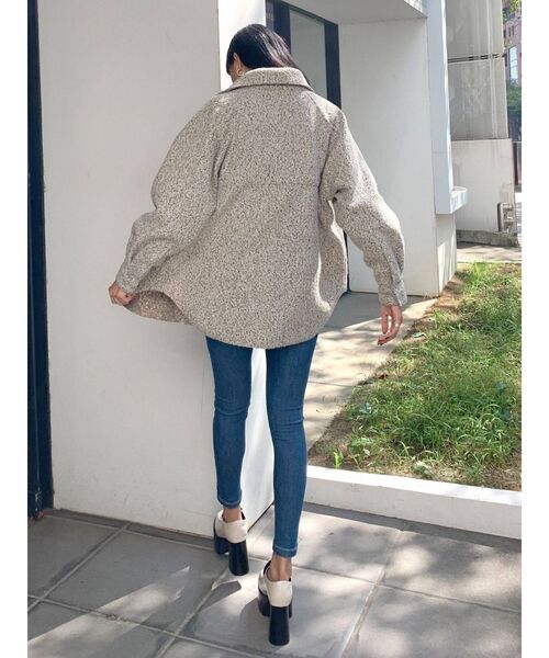 EMODA（エモダ）の「ブラッシュドシャツブルゾン（ブルゾン・レディース・グレー/ブラック/ミント・FREE）」の21枚目の写真