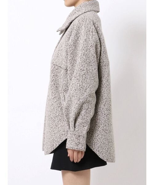 EMODA（エモダ）の「ブラッシュドシャツブルゾン（ブルゾン・レディース・グレー/ブラック/ミント・FREE）」の13枚目の写真