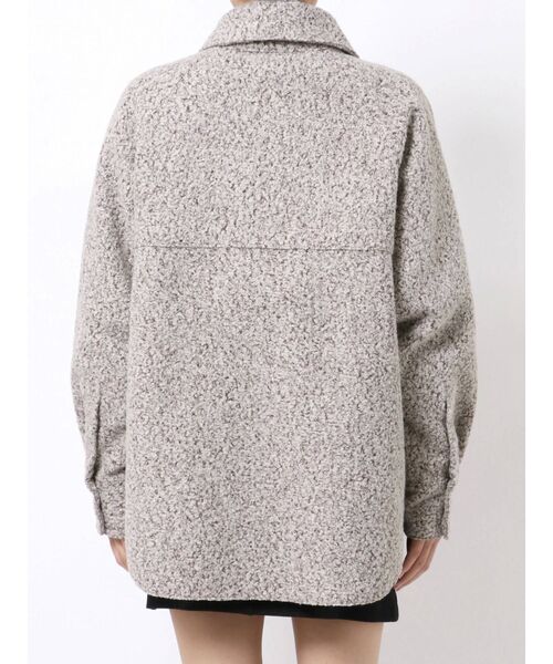 EMODA（エモダ）の「ブラッシュドシャツブルゾン（ブルゾン・レディース・グレー/ブラック/ミント・FREE）」の12枚目の写真