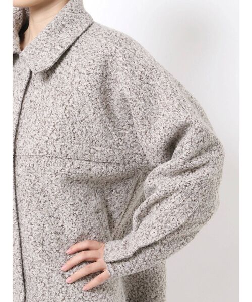 EMODA（エモダ）の「ブラッシュドシャツブルゾン（ブルゾン・レディース・グレー/ブラック/ミント・FREE）」の10枚目の写真