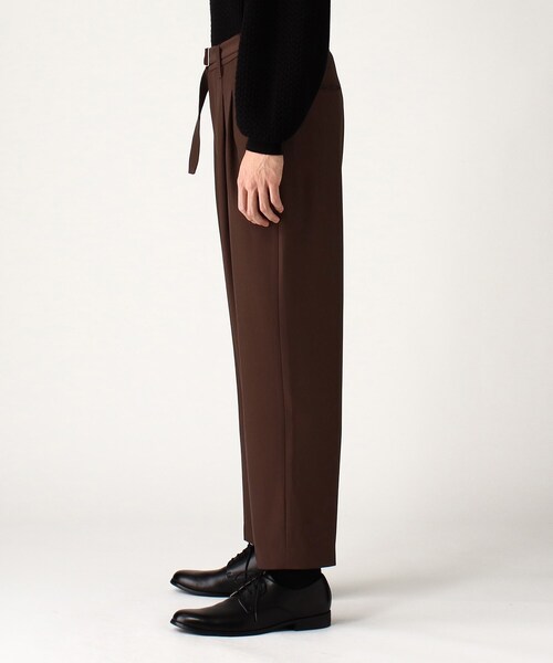 tk.TAKEO KIKUCHI（ティーケータケオキクチ）の「◆ドレープツータックパンツ（その他パンツ・メンズ・ブラック/ダークブラウン/ナチュラル・01/02/03）」の4枚目の写真