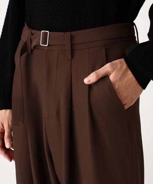 tk.TAKEO KIKUCHI（ティーケータケオキクチ）の「◆ドレープツータックパンツ（その他パンツ・メンズ・ブラック/ダークブラウン/ナチュラル・01/02/03）」の13枚目の写真